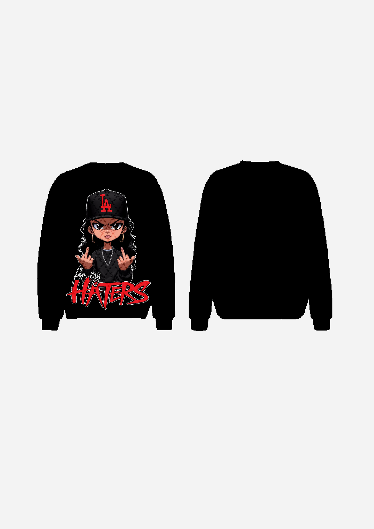Code Syndicate "For My Haters" Crewneck - men Black