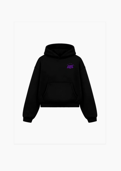Hoodie "Hustler Grind" Code Syndicate - Negro