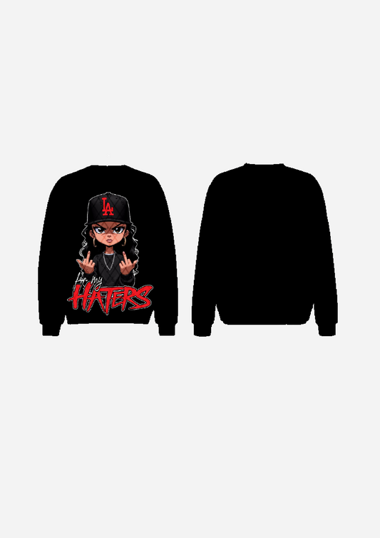Code Syndicate "For My Haters" Crewneck -  men Black