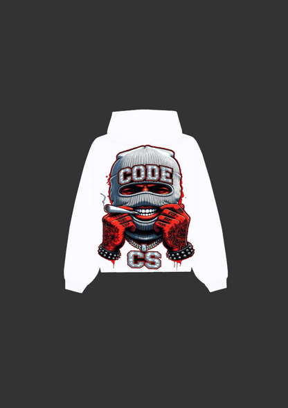 Code Syndicate "Code Red" Ski Mask Hoodie - Black